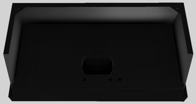 Vent-A-Hood® Designer Series 48" Black Wall Mounted Range Hood-1