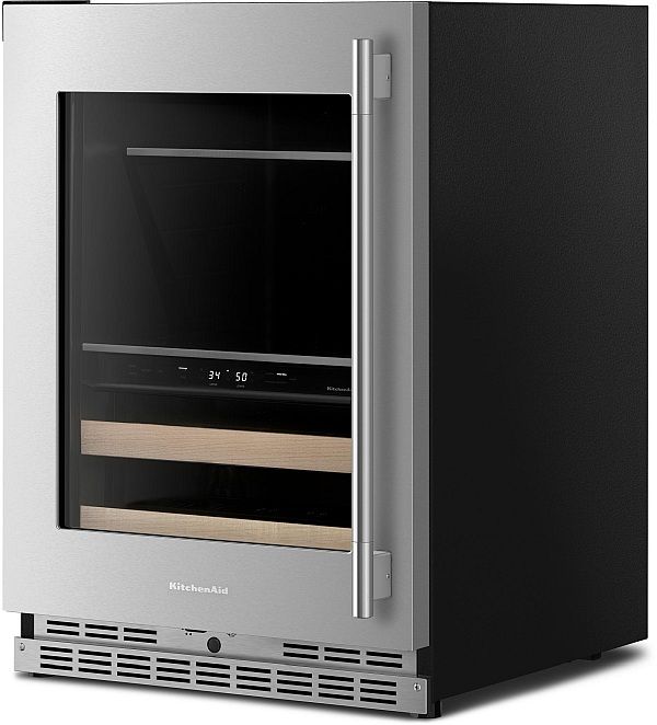 KitchenAid® 24" 4.8 Cu. Ft. PrintShield™ Stainless Steel Undercounter Beverage Centre-3