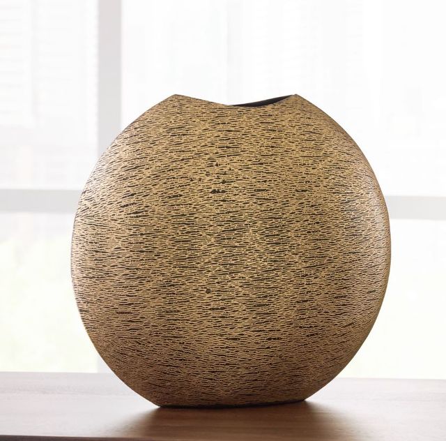 Signature Design by Ashley® Iansboro Antique Gold 12" Vase-3