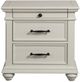 Elements International Slater Antique White Nightstand-1
