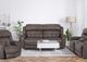 Franklin™ Corwin Dakota Gray Leather Manual Reclining Console Loveseat-4