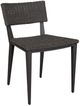 Uttermost® Calbas Java Black Aluminum/Wicker Indoor-Outdoor Side Chair-0