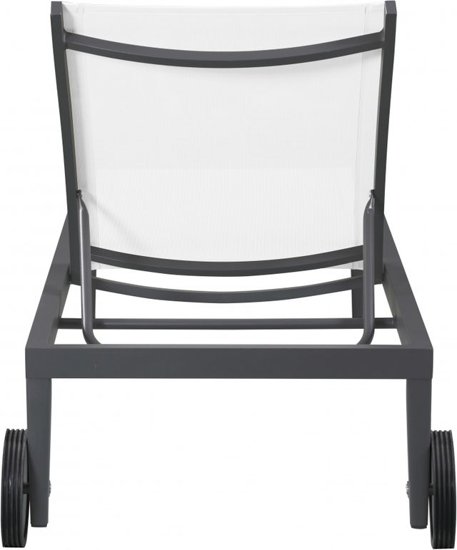 Meridian Furniture Nizuc Dark Grey/White Outdoor Patio Adjustable Sun Chaise Lounge Chair-3
