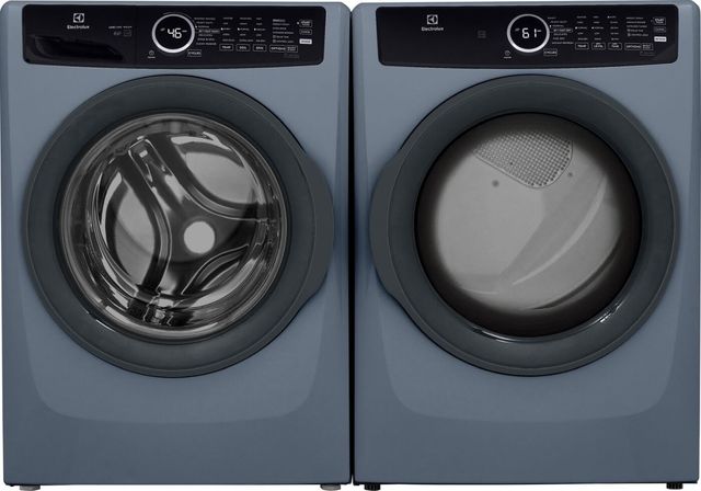 Electrolux® 400 Series Denim Blue Front Load Washer & Electric Dryer Laundry Pair-0