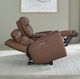 Liberty Furniture Beckham Aline Saddle Leather Power Reclining Loveseat with Console-3