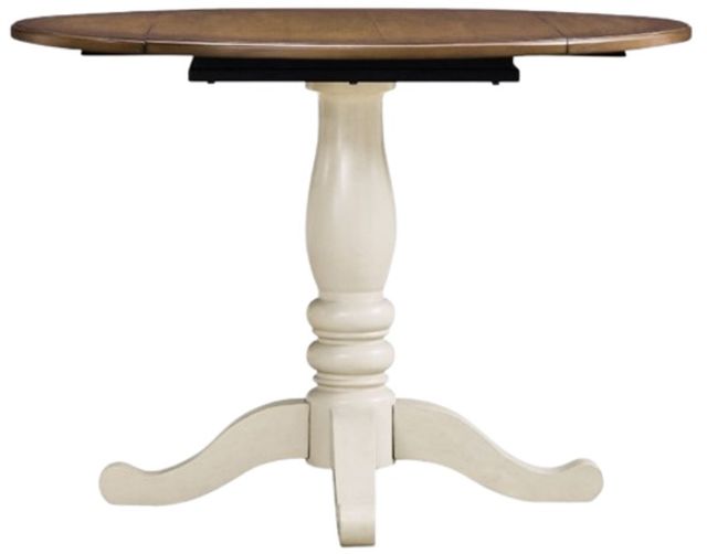 Signature Design by Ashley® Wirloni Brown Dining Table with Antique White Base-2