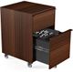 BDI Cascadia® 6207 Mobile File Pedestal-Chocolate Stained Walnut-1