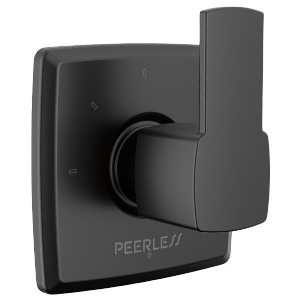 Peerless Ezra® Matte Black In-Wall Diverter Trim-0