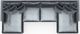 Jackson Furniture Remington 4-Piece Slate U-Shape Sectional-5