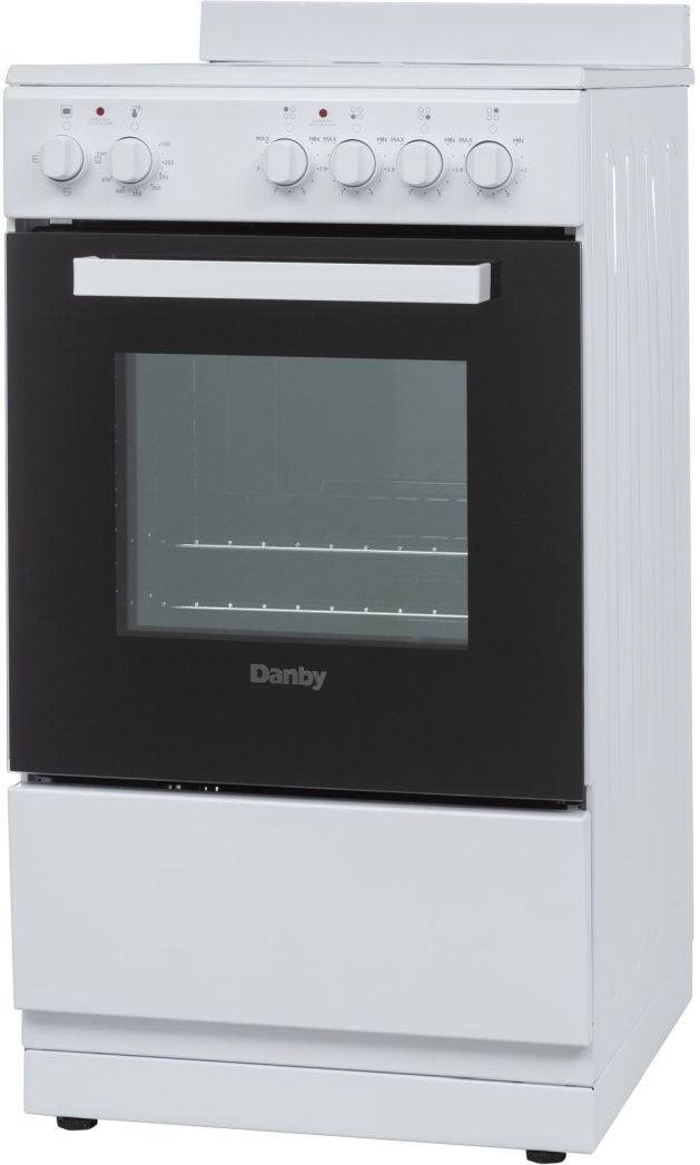 Danby 20" White Glass Top Freestanding Electric Range-2