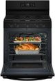 Whirlpool® 30" Black Freestanding Gas Range with Air Cooking Technology-4