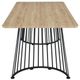 Coaster® Altus Natural Oak Dining Table with Gunmetal Base-3