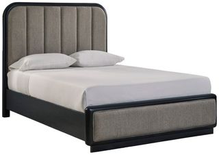 Signature Design by Ashley® Rowanbeck Black/Gray Queen Upholstered Panel Bed