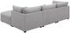 Coaster® Cambria 4-Piece Gray Modular Sectional with Ottoman-4