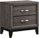 Crown Mark Akerson Gray Nightstand-0