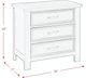Elements International Sullivan Drift Gray Nightstand-2