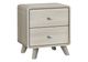 Monarch Specialties Inc. Grey Oak 2-Drawer Nightstand-0