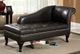 Furniture of America® Lakeport Black Chaise-1