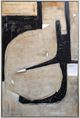 Harp & Finial® Fade Beige/Black Framed Canvas Art-0