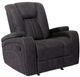Furniture of America® Amirah Dark Gray Manual Glider Recliner-0