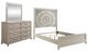 Liberty Furniture Belmar 3-Piece Silver Champagne/Washed Taupe Queen Panel Bedroom Set-0