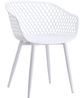 Moe's Home Collection Piazza White-M2 Outdoor Chair-1