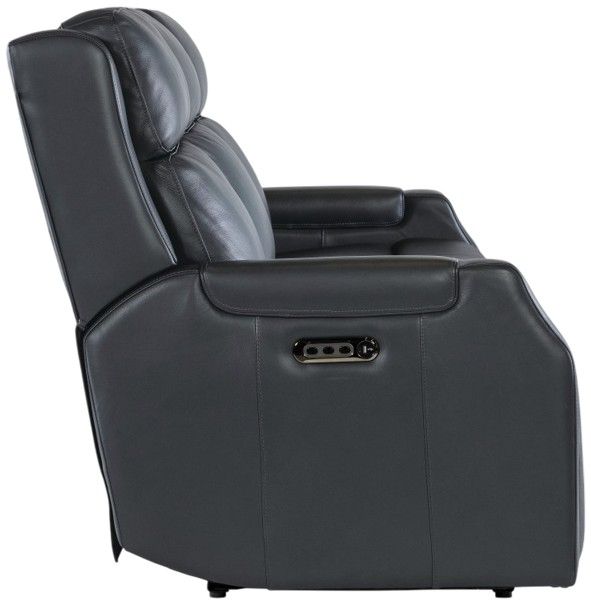 Hooker® Furniture MS Nelson Salvo Denim Power Reclining Sofa with Power Headrest and Lumbar-3