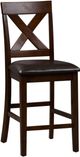 Liberty Furniture Thornton 2-Piece X Back Russet Counter Chairs-2