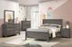 Elements International Sami Gray Upholstered Full Panel Bed-1