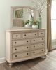 Miroir de chambre à coucher Demarlos, blanc parchemin, Signature Design by Ashley®-2
