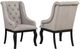 Coaster® Phelps 2-Piece Distressed Noir/Tan Upholstered Dining Arm Chair Set-0