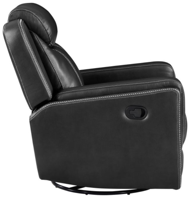 Homelegance® Littleton Black Manual Swivel Glider Recliner-3