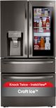 LG 36" 22.5 Cu. Ft. PrintProof™ Black Stainless Steel Smart Wi-Fi Enabled Counter Depth French Door Refrigerator with CraftIce™-4