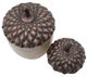 A & B Home Naleigh 2-Piece Beige/Copper Acorn Set-1