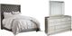 Signature Design by Ashley® Coralayne 3-Piece Gray Queen Upholstered Bed Set-0