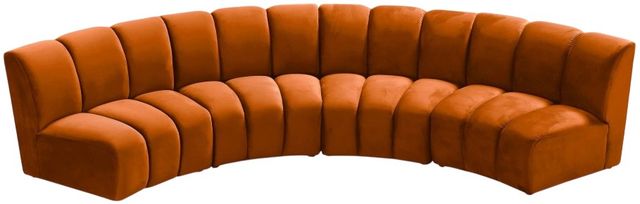 Meridian Furniture Infinity 4-Piece Cognac Modular Sectional-3