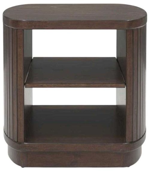 Signature Design by Ashley® Korestone Dark Brown Square End Table-1