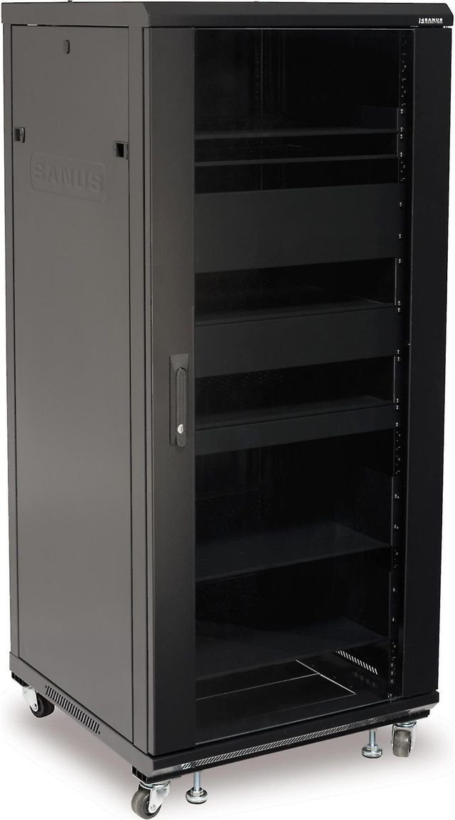 Sanus® Component Series Black 27U Component Rack-0