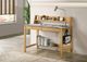 Coaster® Besler Cement/Natural SmartTop Writing Desk with Shelf-1