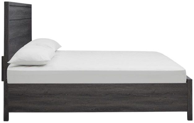 Magnussen Home® Merrifield Merino Pearl/Raisin Black King Panel Storage Bed-3