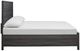 Magnussen Home® Merrifield Merino Pearl/Raisin Black King Panel Storage Bed-3