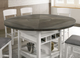 Furniture of America® Stacie 5-Piece Gray/White Counter-Height Dining Set-1