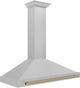 ZLINE 48" Autograph Edition Satin Stainless Steel Wall Mounted Range Hood-2