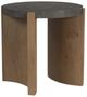 Flexsteel® Eclipse Blue Round End Table with Brown Base-0