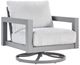 Signature Design by Ashley® Moonlight View Gray Outdoor Swivel Chair-0