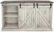 American Heartland Manufacturing Rustic Two Tone 68" Tall Quaint TV Stand-3