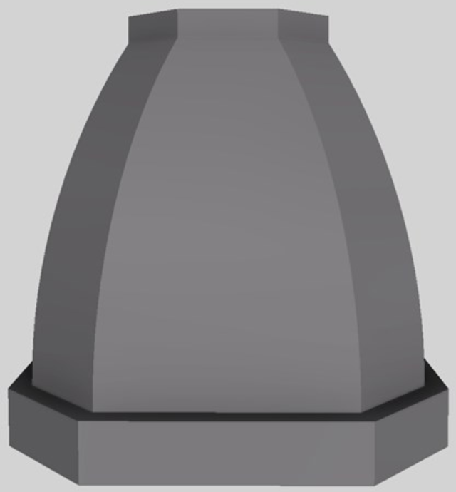 Vent-A-Hood® Designer Series 54" Gunsmoke Island Range Hood-1