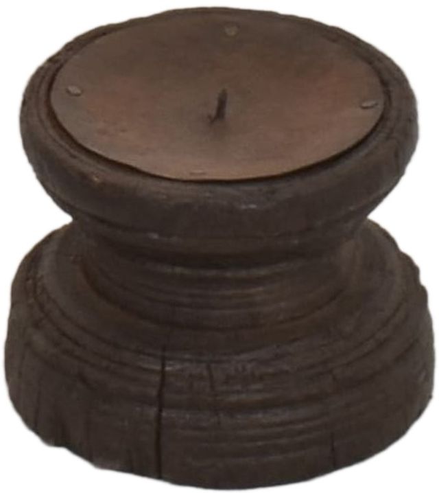 Jaipur Furniture Brown Round Candlestand-0
