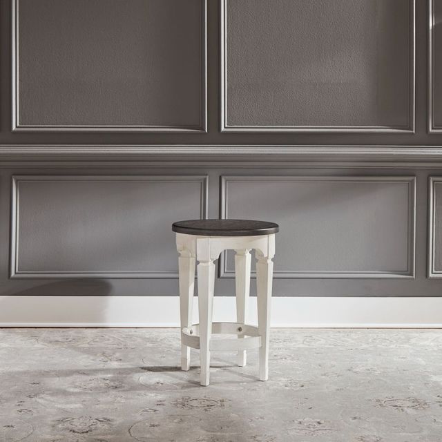 Liberty Furniture Allyson Park Charcoal/Wirebrushed White Console Stool-1