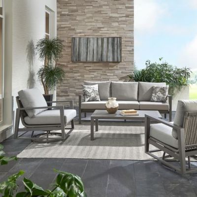 Liberty Furniture Plantation Key 4-Piece Granite Outdoor Seating Set